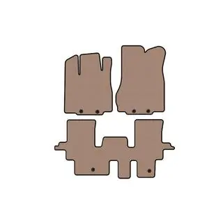 Резиновые коврики Carsuit (2 ряда, бежевые) фото 1