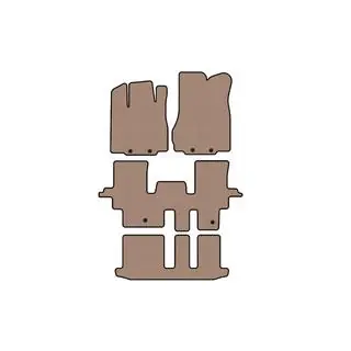 Резиновые коврики Carsuit (3 ряда, бежевые) фото 1