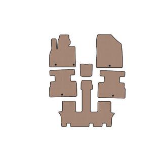 Резиновые коврики Carsuit (3 ряда, 7-местный, бежевые) фото 1