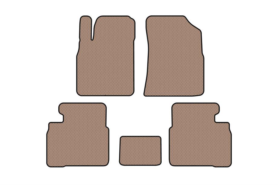 Kia Magentis 2000-2005 гг. Резиновые Коврики Carsuit (Бежевые) Image
