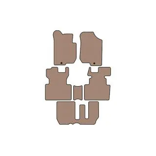 Резиновые коврики Carsuit (2006-2012, 3 ряда, 7-местный, бежевые) фото 1