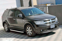 Fiat Freemont 2011-2016 гг. Боковые Подножки Fullmond (2 шт., Алюминий) фото 1