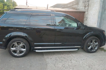 Fiat Freemont 2011-2016 гг. Боковые Подножки Fullmond (2 шт., Алюминий) фото 6