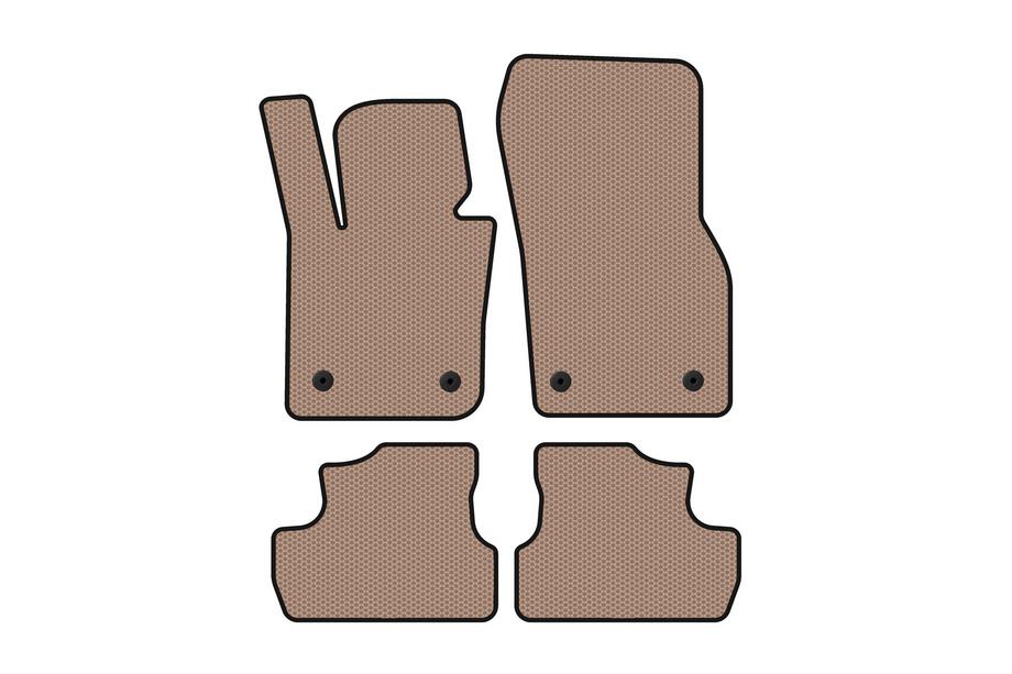 Mini Cooper F55/56/57 2014-2023 гг. Резиновые коврики Carsuit (для S F56, бежевые) Image