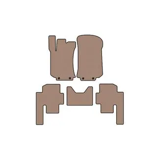 Резиновые коврики Carsuit (2 ряда, бежевые) фото 1