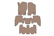 Nissan Pathfinder R51 2005-2014 гг. Резиновые коврики Carsuit V1 (3 ряда, бежевые, 2010-2014) фото 1