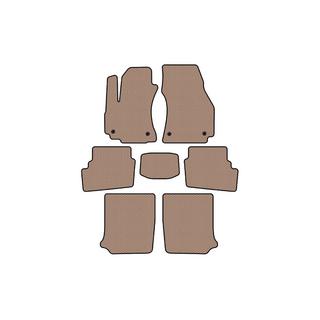 Резиновые коврики Carsuit (3 ряда, 2003-2005, 7-местный, бежевые) Opel Zafira A 1998-2005 гг. фото 1