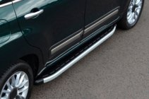 Fiat 500/500L 2013-2022 гг. Боковые Подножки Fullmond (2 шт., Алюминий) фото 1