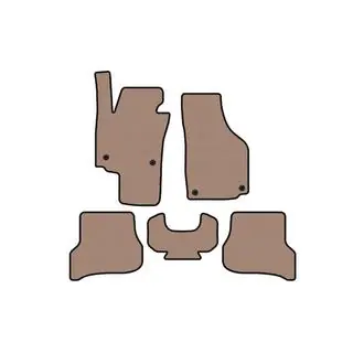Резиновые Коврики Carsuit (Бежевые) Seat Altea 2004-2015 гг. фото 1