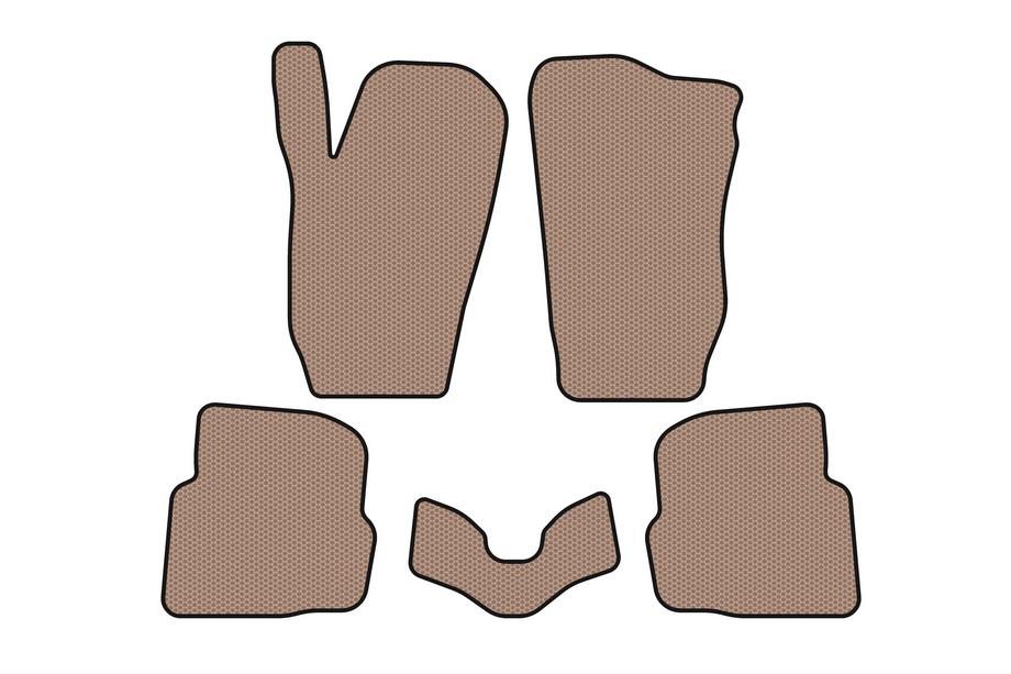 Seat Cordoba 2000-2009 гг. Резиновые коврики Carsuit (SD, бежевые) Image