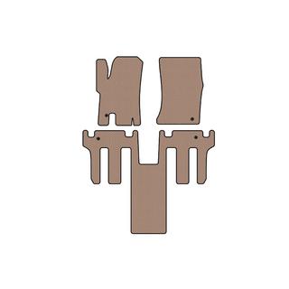 Резиновые коврики в салон Carsuit 2004-2008 (2 ряда, бежевые) Ssang Yong Rodius фото 1