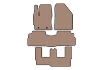 Toyota Verso 2009–2018 гг. Резиновые коврики Carsuit (3 ряда, 7-местный, бежевые) фото 1