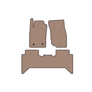 Резиновые Коврики Carsuit V2 (Бежевые) Toyota Hilux 2006-2015 гг. фото 1