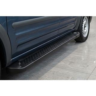 Боковые Подножки Allmond Black (2 шт., Алюминий) Ford Connect 2006–2009 гг. фото 1