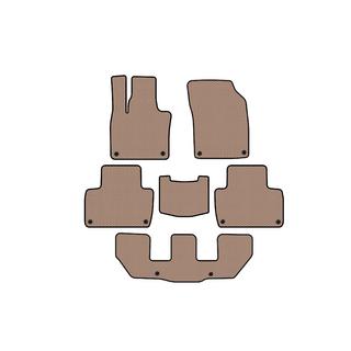 Резиновые коврики Carsuit (3 ряда, бежевые) фото 1