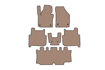 Volkswagen Touran 2003-2010 гг. Резиновые коврики Carsuit (3 ряда, 2006-2010, 7-местный, бежевые) фото 1