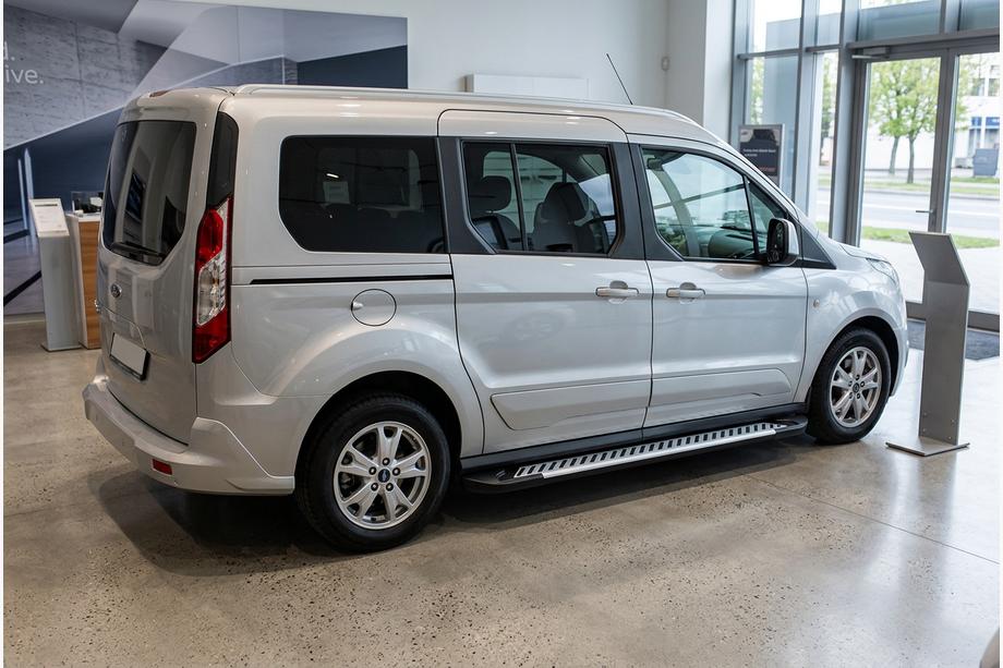 Ford Connect 2014-2021 гг. Боковые Подножки Line (2 шт., Алюминий) Image