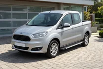 Ford Courier 2014-2023 гг. Боковые пороги RedLine V1 (2 шт., алюминий) фото 1