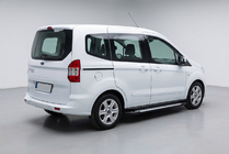 Ford Courier 2014-2023 гг. Боковые Подножки Line (2 шт., Алюминий) фото 1