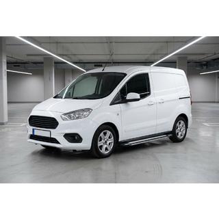 Боковые Подножки Rainbow (2 шт., Алюминий) Ford Courier 2014-2023 гг. фото 1