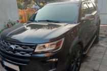 Ford Explorer 2011-2019 гг. Боковые Подножки Allmond Black (2 шт., Алюминий) фото 6