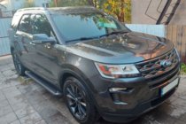 Ford Explorer 2011-2019 гг. Боковые Подножки Allmond Black (2 шт., Алюминий) фото 1