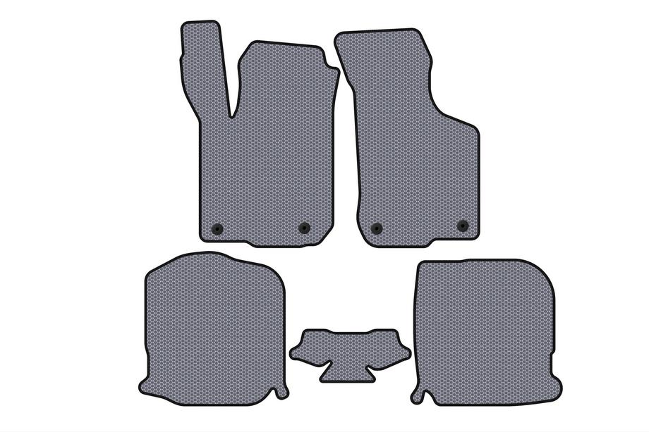 Audi A3 1996-2003 гг. Резиновые коврики Carsuit (HB, 3-дверный, серый) Image