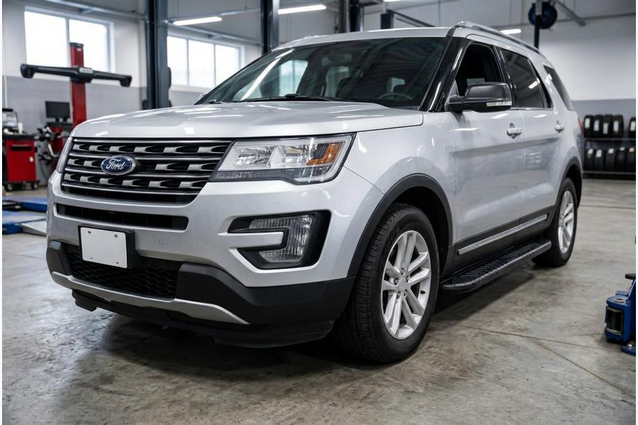 Ford Explorer 2011-2019 гг. Боковые пороги Bosphorus Black (2 шт., алюминий) Image