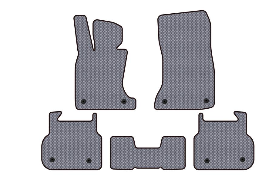BMW 7 серия F01/F02 2008-2015 гг. Резиновые коврики Carsuit (для F01, серый) Фото 1