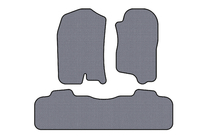 Chevrolet Tahoe 2007-2014 гг. Резиновые коврики Carsuit (2 ряда, 2007-2014, серый) фото 1