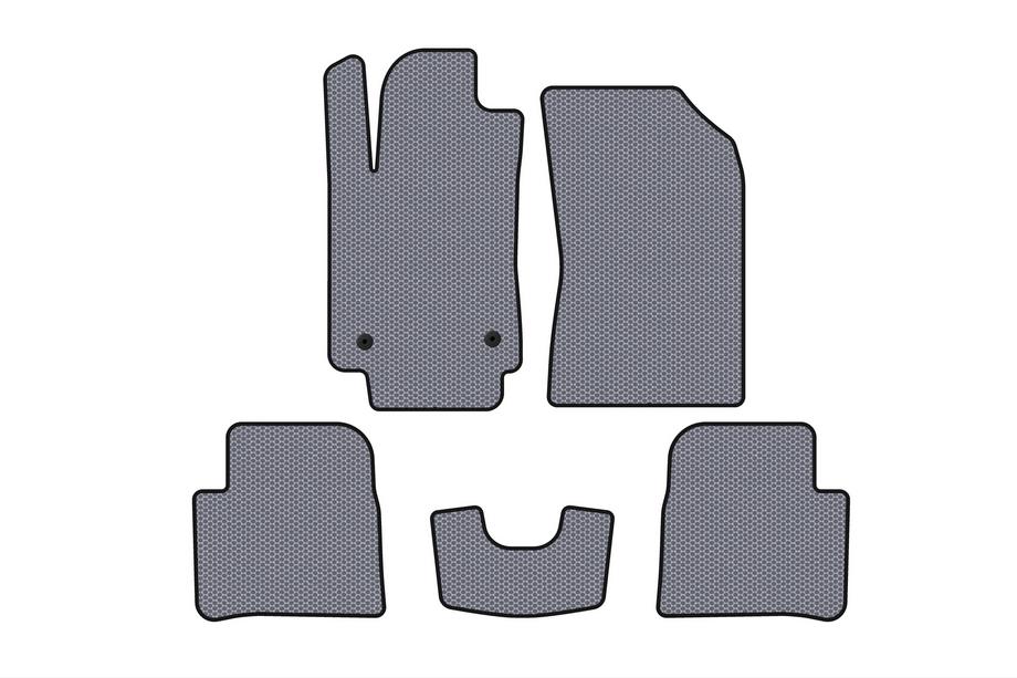 Citroen C-3 2016-2023 гг. Резиновые Коврики Carsuit (HB, Серый) Image