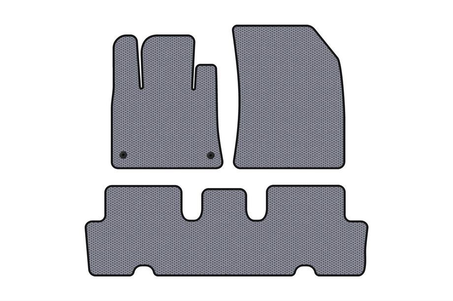 Citroen C-4 Picasso 2013–2022 гг. Резиновые Коврики Carsuit V1 (2 Ряда, Серые) Image
