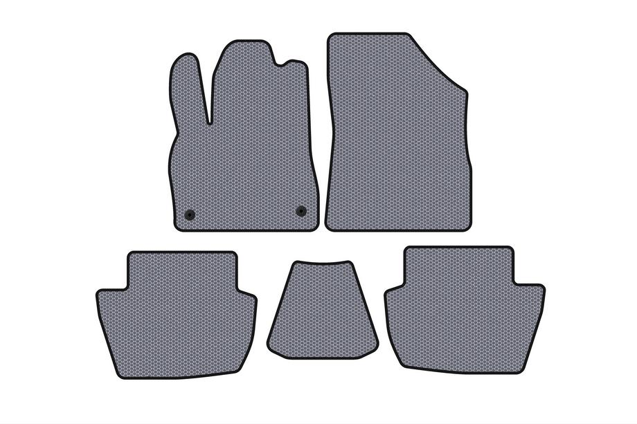 Citroen DS-5 2011-2015 гг. Резиновые коврики Carsuit (HB, Гибрид/АКПП, серый) Image