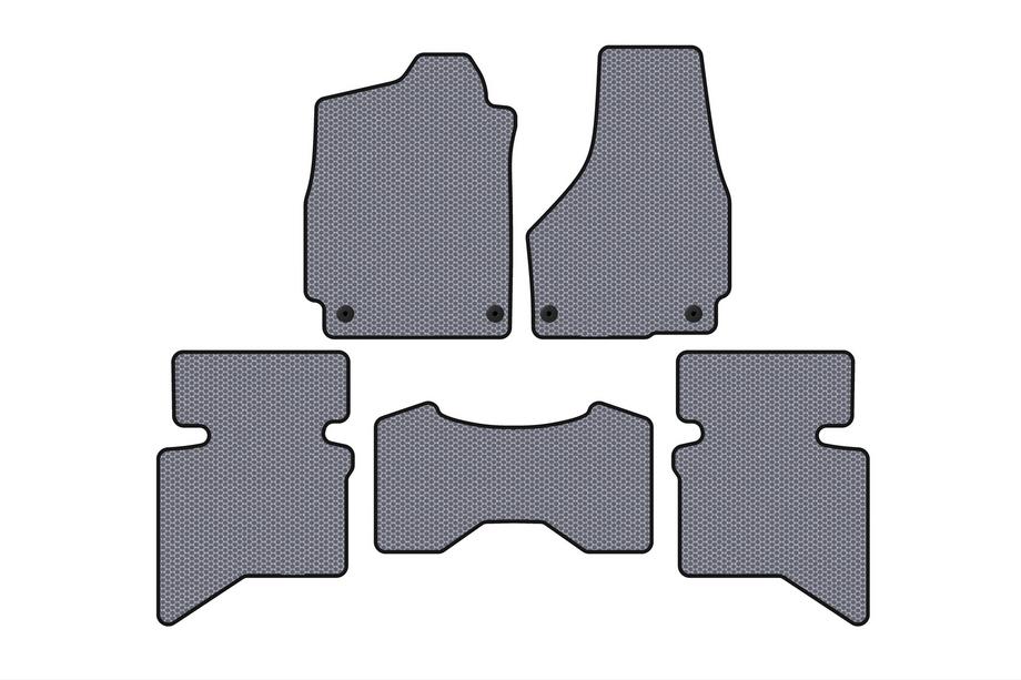 Dodge RAM (DS/DJ/D2) 2009–2024 гг. Резиновые коврики Carsuit (2009+, 5-местный/Двойная кабина, серый) Фото 1