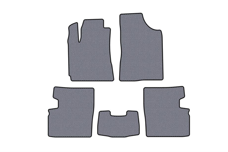 Geely Emgrand EC7 2009- гг. Резиновые коврики Carsuit (2009-2014, HB, 5-дверный, серый) Image