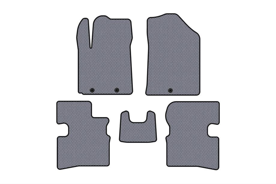 Kia Picanto 2004-2011 гг. Резиновые коврики Carsuit (2009-2011, HB, серый) Image