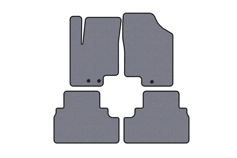 Kia Venga 2010-2019 гг. Резиновые Коврики Carsuit (Серый) Image