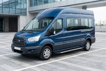 Ford Transit 2014- гг. Боковые Подножки Duru (2 шт., Алюминий) фото 1