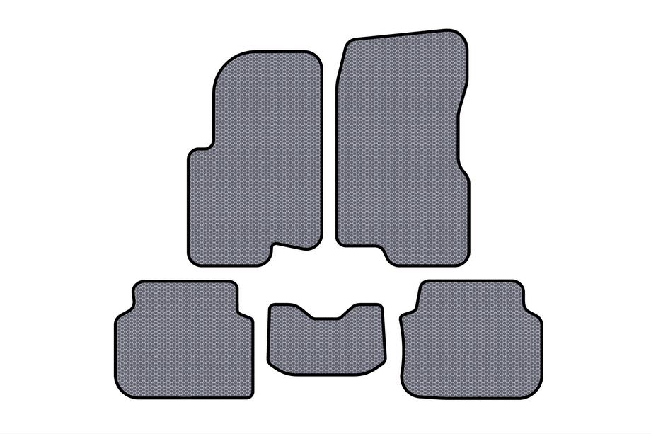 Smart 1998-2007 гг. Резиновые Коврики Carsuit (2003-2007, Forfour, Серый) Image