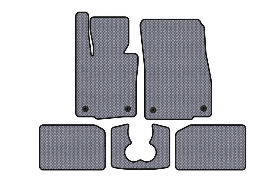 Mini Cooper F55/56/57 2014-2023 гг. Резиновые коврики Carsuit (для S F55, 5-дверный, серый) Фото 1