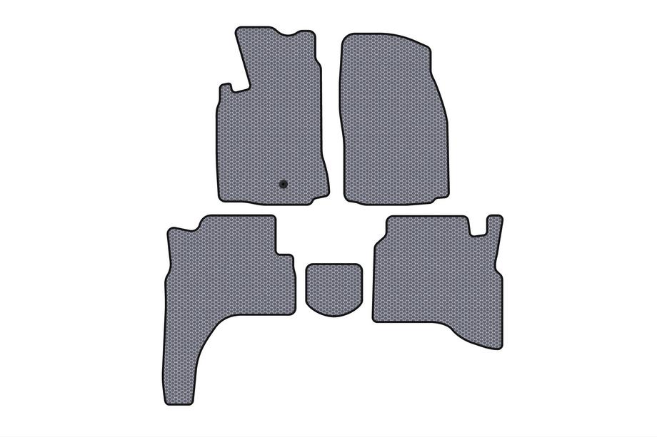 Mitsubishi Pajero Sport 1996-2007 гг. Резиновые Коврики Carsuit (Серый) Image