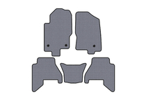 Nissan Pathfinder R51 2005-2014 гг. Резиновые коврики в салон Carsuit V2 (2 ряда, Серый, 2010-2014) фото 1