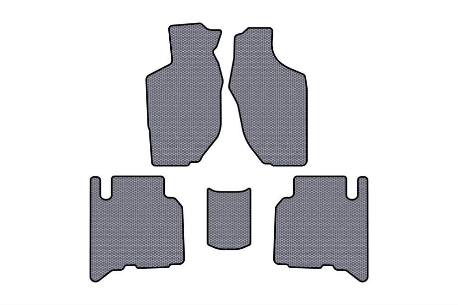 Opel Frontera 1998-2003 гг. Резиновые коврики Carsuit (5-дверный, серый) Image