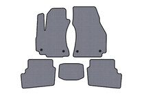 Opel Zafira A 1998-2005 гг. Резиновые коврики Carsuit (2 ряда, 2003-2005, 7-местный, серый) фото 1
