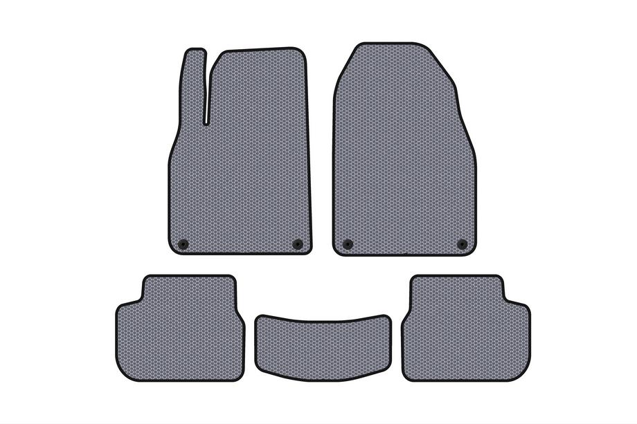 Saab 9-3 2002-2014 гг. Резиновые Коврики Carsuit (Серый) Image