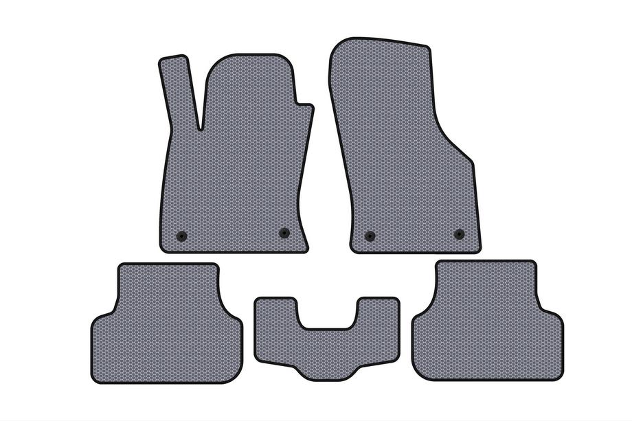 Seat Leon 2013-2020 гг. Резиновые коврики Carsuit (2013-2016, SW, серый) Image