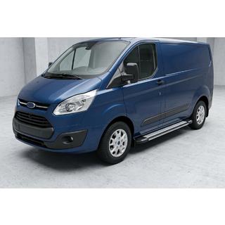Боковые Подножки Rainbow (2 шт., Алюминий) Ford Custom 2013-2022 гг. фото 1