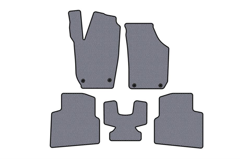 Skoda Roomster 2006-2015 гг. Резиновые Коврики Carsuit (Серый) Image