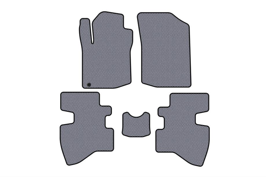 Toyota Aygo 2007-2014 гг. Резиновые коврики Carsuit (2007-2009, HB, 3-дверный, серый) Image