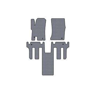 Резиновые коврики в салон Carsuit 2004-2008 (2 ряда, серые) Ssang Yong Rodius фото 1